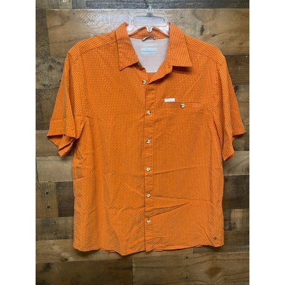 Columbia Omni-Shade Men's Short Sleeve Button Up Size Large - Picture 5 of 8